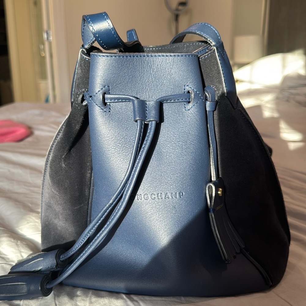 Longchamp Penelope Calfskin Bucket bag